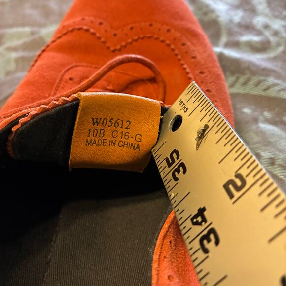 Cole Haan Grand OS Orange Suede Lace-Up Sneakers Mens 10B Casual Derby Wingtip main image 6